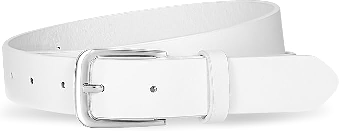 VONMELLI Women's Soft Faux Leather Belt for Jeans Pants Dress Fashion Ladies Waist Belt with Gold/Silvery Buckle