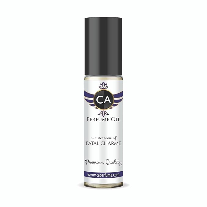 CA Perfume Impression of Fatal Charme Unisex Fragrance Oil Floral Woody Musk Scent Long Lasting Perfumes for Women & Men Travel Size TSA Ready Mini Parfum Body Oil Roll-on 0.33 Fl Oz 10ml