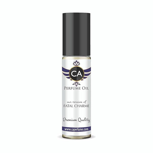 CA Perfume Impression of Fatal Charme Unisex Fragrance Oil Floral Woody Musk Scent Long Lasting Perfumes for Women & Men Travel Size TSA Ready Mini Parfum Body Oil Roll-on 0.33 Fl Oz 10ml