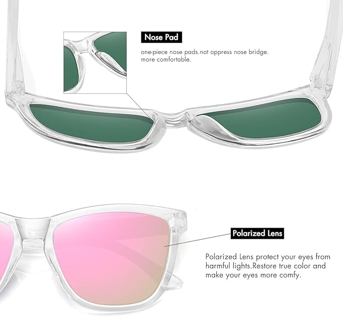 MEETSUN Polarized Sunglasses for Women Men Trendy Classic Retro Designer Style