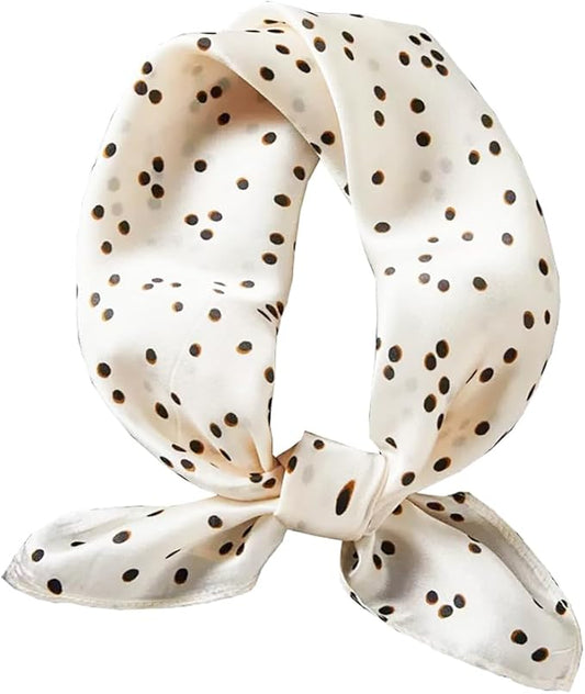 ANDANTINO 100% Real Mulberry Silk Scarf -21'' x 21''- Lightweight Neckerchief –Women Men Small Square Digital Printed Scarves