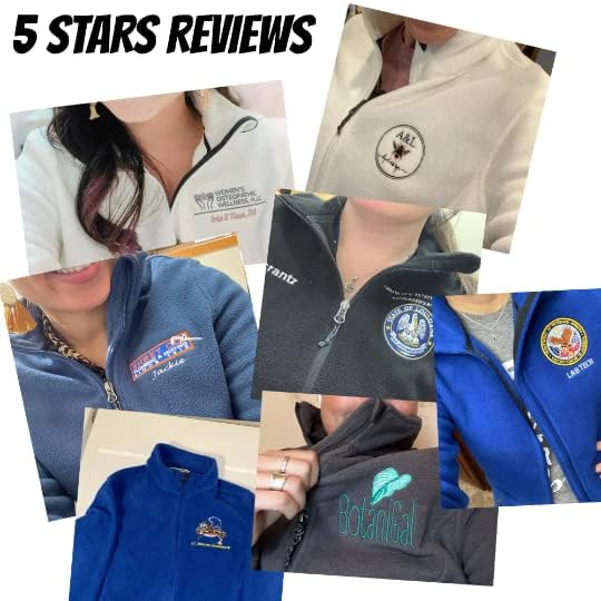 INK STITCH Women L217 Custom Stitching Embroidery Fleece Jackets - Multicolors