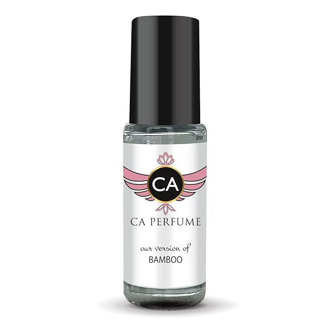CA Perfume Impression of Bamboo for Women Perfume Oil Floral Scent Long Lasting Perfumes for Women Travel Size Mini Perfume Sample TSA Ready Body Oil Roll-on 0.14 Fl Oz 4ml