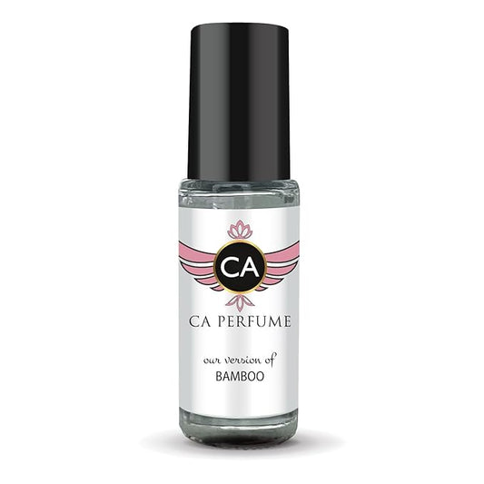CA Perfume Impression of Bamboo for Women Perfume Oil Floral Scent Long Lasting Perfumes for Women Travel Size Mini Perfume Sample TSA Ready Body Oil Roll-on 0.14 Fl Oz 4ml