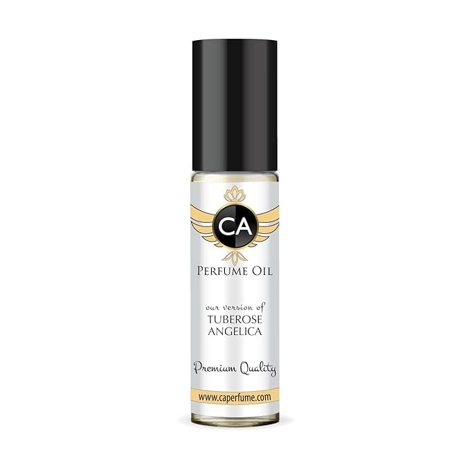 CA Perfume Impression of Tuberose Angelica for Women Fragrance Oil Floral Scent Long Lasting Perfumes for Women Travel Size TSA Ready Mini Parfum Body Oil Roll-on 0.33 Fl Oz 10ml