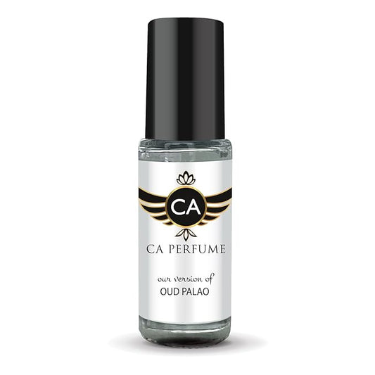 CA Perfume Impression of Oud Palao Unisex Perfume Oil Amber Woody Scent Long Lasting Fragrance for Women and Men Travel Size Mini Perfume Sample TSA Ready Body Oil Roll-on 0.14 Fl Oz 4ml