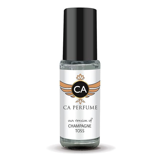 CA Perfume Impression of Champagne Toss for Women Perfume Oil Floral Fruity Scent Long Lasting Perfumes for Women Travel Size Mini Perfume Sample TSA Ready Body Oil Roll-on 0.14 Fl Oz 4ml