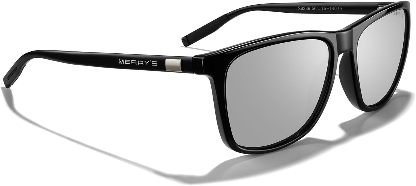 MERRY'S Unisex Polarized Aluminum Sunglasses Vintage Sun Glasses For Men/Women S8286