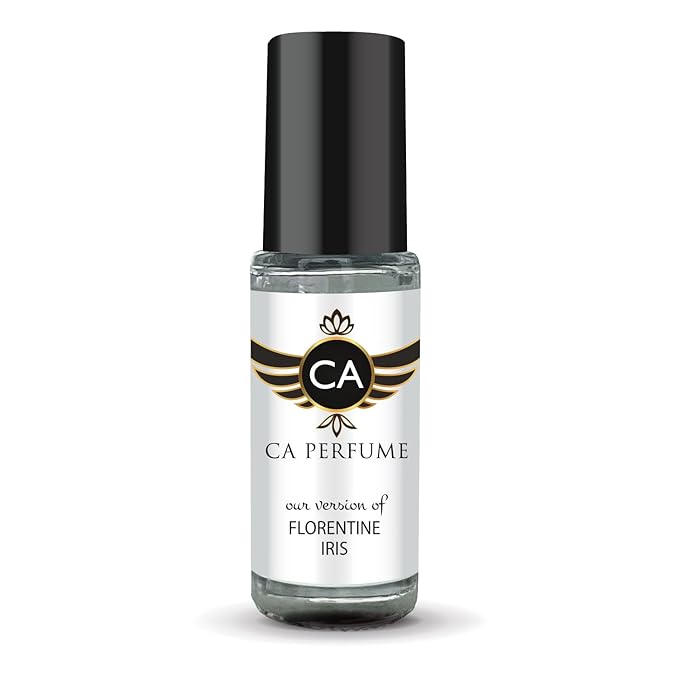 CA Perfume Impression of Florentine Iris for Men Perfume Oil Floral Scent Long Lasting Cologne for Men Travel Size Mini Perfume Sample TSA Ready Body Oil Roll-on 0.14 Fl Oz 4ml