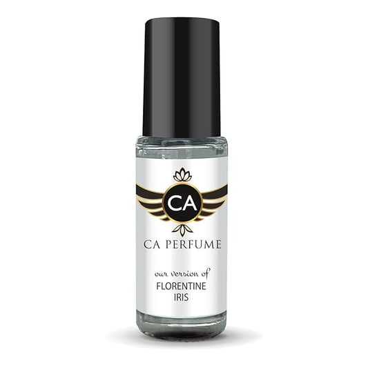 CA Perfume Impression of Florentine Iris for Men Perfume Oil Floral Scent Long Lasting Cologne for Men Travel Size Mini Perfume Sample TSA Ready Body Oil Roll-on 0.14 Fl Oz 4ml