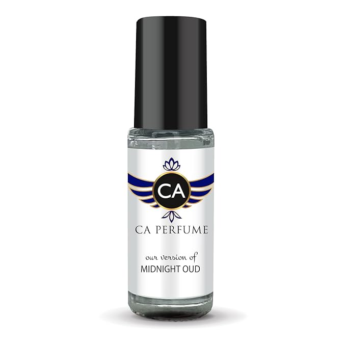 CA Perfume Impression of Midnight Oud Unisex Perfume Oil Amber Spicy Scent Long Lasting Fragrance for Women and Men Travel Size Mini Perfume Sample TSA Ready Body Oil Roll-on 0.14 Fl Oz 4ml