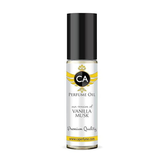 CA Perfume Impression of Vanilla Musk for Women Eau De Parfum Amber Scent Long Lasting Perfumes for Women Travel Size TSA Ready for Day and Night Wear 0.33 Fl Oz 10ml