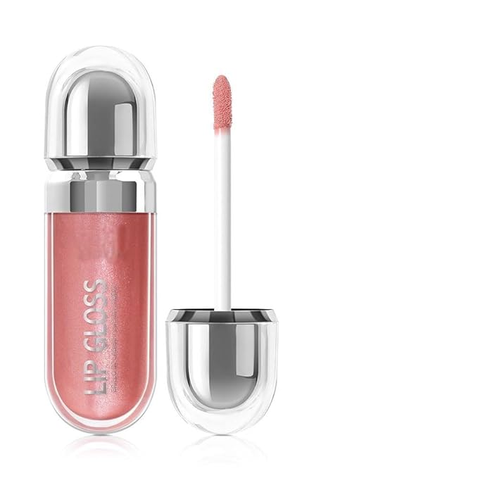 Pearlescent Long-Lasting Waterproof Liquid Lipstick, Mirror-Finish Shimmer Lip Gloss, Non-Sticky Formula (#06)