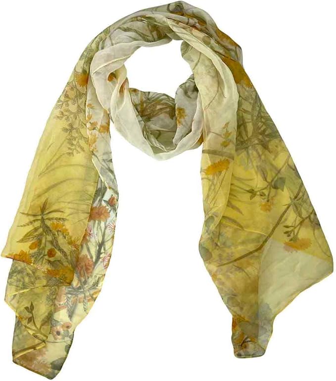 Xyueanlo Scarfs for Women Lightweight Scarves Fashion Print Floral Pattern Scarf Shawls