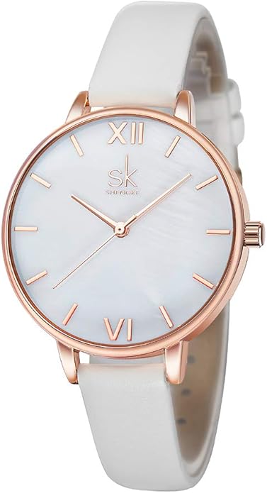 SHENGKE Simplicity Creative Women Watch Genuine Leather Elegant Women Watches Ladies Business Wristwatch