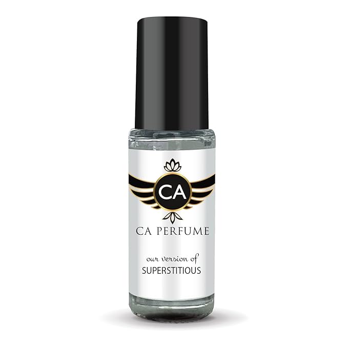 CA Perfume Impression of Superstitious for Women Fragrance Oil Floral Aldehyde Scent Long Lasting Perfumes for Women Travel Size TSA Ready Mini Parfum Body Oil Roll-on 0.14 Fl Oz 4ml