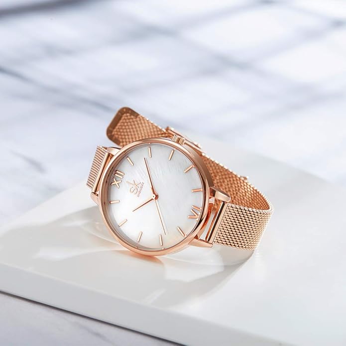SHENGKE Simplicity Creative Women Watch Genuine Leather Elegant Women Watches Ladies Business Wristwatch