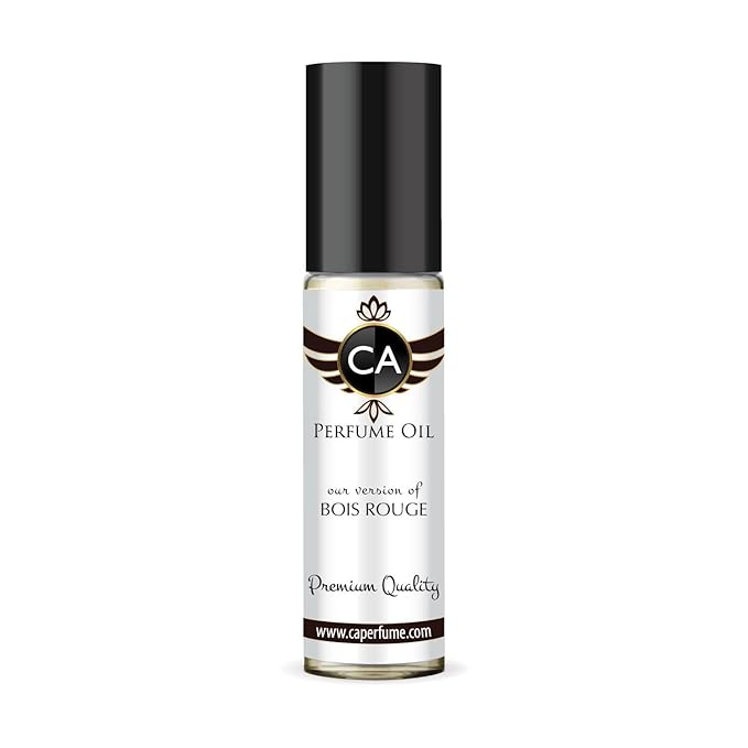 CA Perfume Impression of Bois Rouge Unisex Fragrance Oil Amber Woody Scent Long Lasting Perfumes for Women & Men Travel Size TSA Ready Mini Parfum Body Oil Roll-on 0.33 Fl Oz 10ml