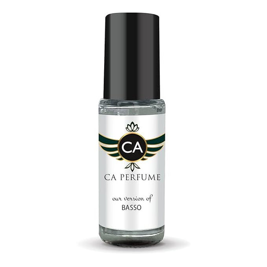 CA Perfume Impression of Basso Unisex Fragrance Oil a fragrance Scent Long Lasting Perfumes for Women & Men Travel Size TSA Ready Mini Parfum Body Oil Roll-on 0.14 Fl Oz 4ml