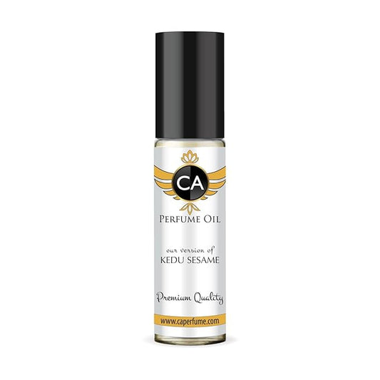 CA Perfume Impression of Kedu Sesame Unisex Fragrance Oil Chypre Floral Scent Long Lasting Perfumes for Women & Men Travel Size TSA Ready Mini Parfum Body Oil Roll-on 0.33 Fl Oz 10ml