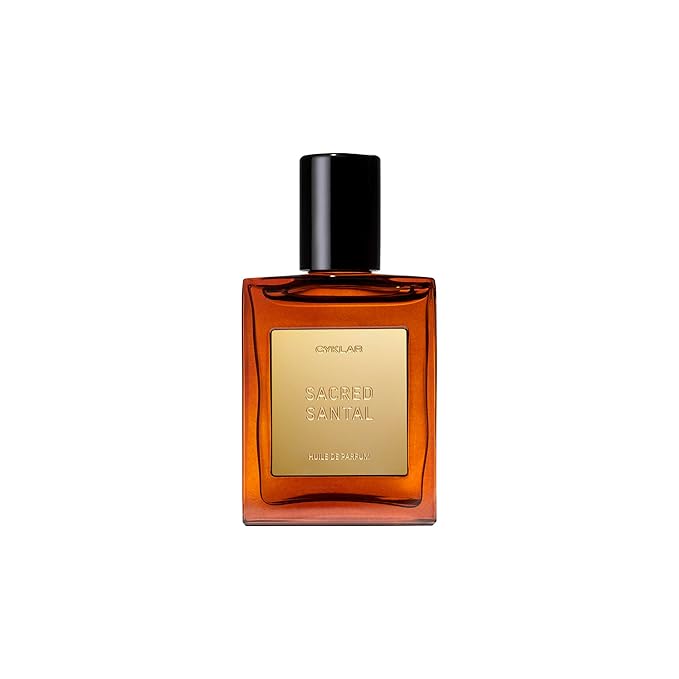 CYKLAR Perfume Oil Roll-on. Travel-Friendly Sacred Santal Fragrance with Bergamot, Amber, and Musk Notes. Long-Lasting Essential Oil Parfum for Women and Men. 0.5 Fl Oz Scented Rollerball Bottle