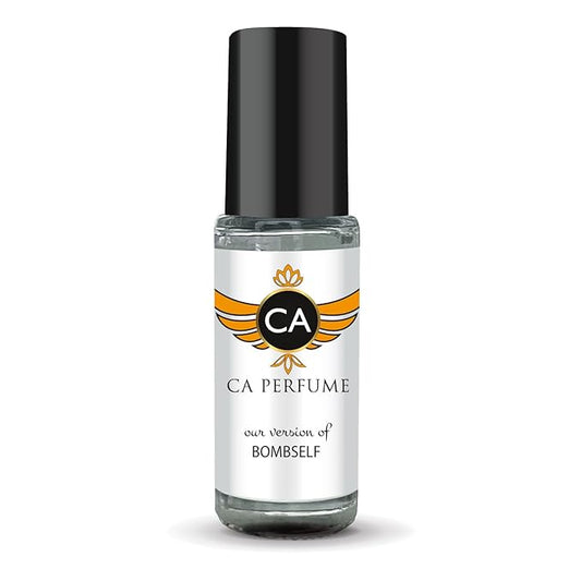 CA Perfume Impression of Bombself for Women Perfume Oil Floral Fruity Scent Long Lasting Perfumes for Women Travel Size Mini Perfume Sample TSA Ready Body Oil Roll-on 0.14 Fl Oz 4ml