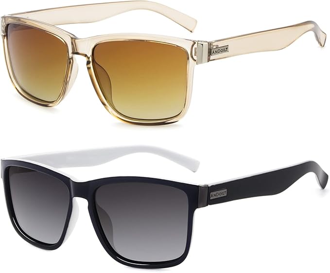 ANDOILT Sport Polarized Square Sunglasses
