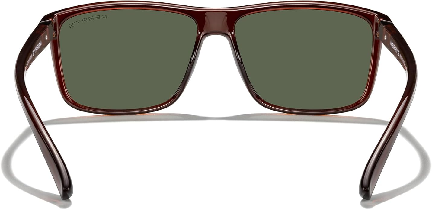 MERRY'S Rectangular Polarized Sports Sunglasses for Men Women Cycling Driving Fishing UV400 Protection S8225