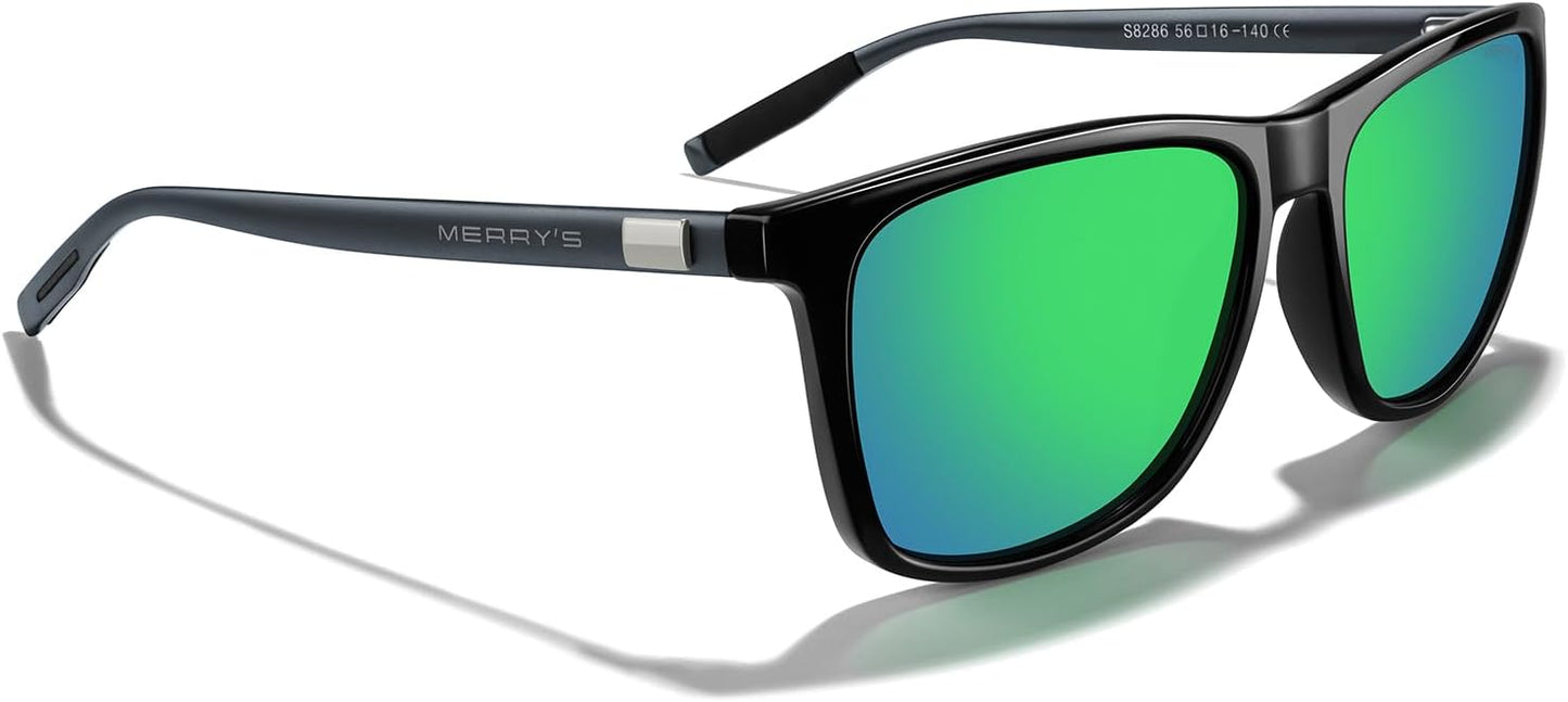 MERRY'S Unisex Polarized Aluminum Sunglasses Vintage Sun Glasses For Men/Women S8286