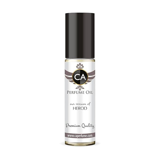 CA Perfume Impression of Herod for Men Perfume Oil Woody Spicy Scent Long Lasting Cologne for Men Travel Size TSA Ready Mini Parfum Body Oil Roll-on 0.33 Fl Oz 10ml