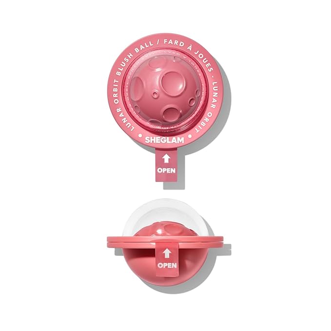 SHEGLAM Lunar Orbit Blush Ball Creamy Lightweight Smooth Blendable Long-lasting All-Day Face Enhancing Makeup Color-Adorn