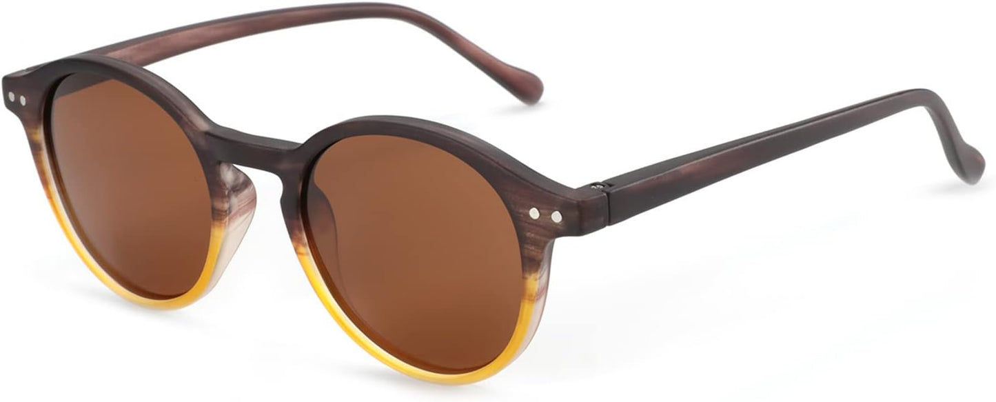 ZENOTTIC Polarized Round Sunglasses, Stylish Sunglasses for Men and Women Retro Classic, Multi-Style Selection