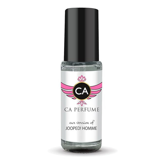 CA Perfume Impression of Jooped Homme for Men Perfume Oil Amber Fougere Scent Long Lasting Cologne for Men Travel Size Mini Perfume Sample TSA Ready Body Oil Roll-on 0.14 Fl Oz 4ml