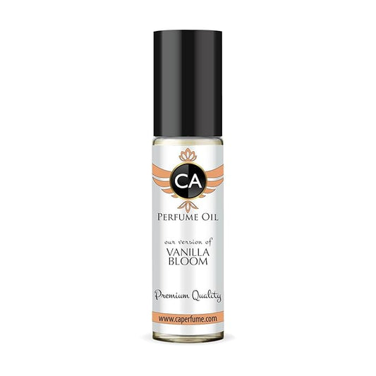 CA Perfume Impression of Vanilla Bloom Unisex Eau De Parfum Amber Scent Long Lasting Unisex Fragrance Travel Size TSA Ready for Day and Night Wear 0.33 Fl Oz 10ml