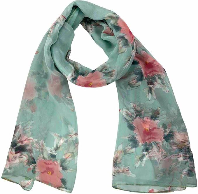 Xyueanlo Scarfs for Women Lightweight Scarves Fashion Print Floral Pattern Scarf Shawls