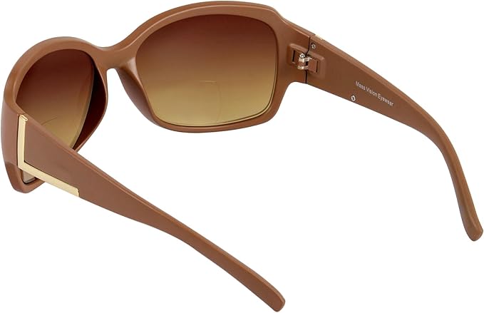 Bifocal Sunglasses 'The Fashionista' Women's Designer Outdoor Reading Glasses with UV400 Protection (2 Pack)