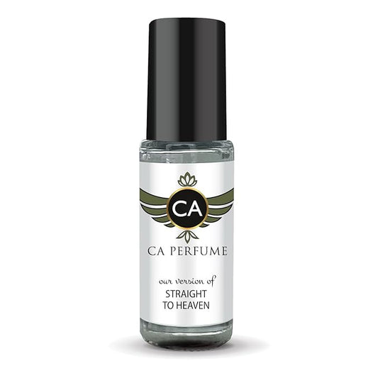 CA Perfume Impression of Straight To Heaven for Men Perfume Oil Woody Spicy Scent Long Lasting Cologne for Men Travel Size Mini Perfume Sample TSA Ready Body Oil Roll-on 0.14 Fl Oz 4ml