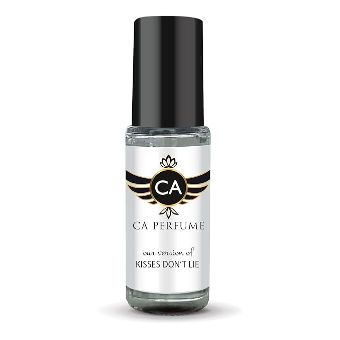 CA Perfume Impression of Kisses Don't Lie for Women Fragrance Oil Oriental Floral Scent Long Lasting Perfumes for Women Travel Size TSA Ready Mini Parfum Body Oil Roll-on 0.14 Fl Oz 4ml