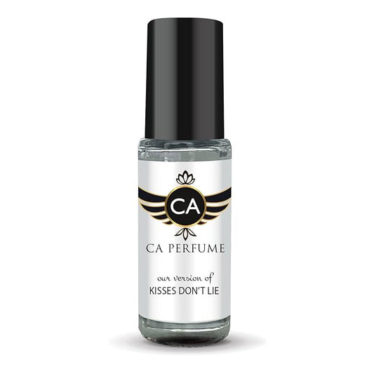 CA Perfume Impression of Kisses Don't Lie for Women Fragrance Oil Oriental Floral Scent Long Lasting Perfumes for Women Travel Size TSA Ready Mini Parfum Body Oil Roll-on 0.14 Fl Oz 4ml