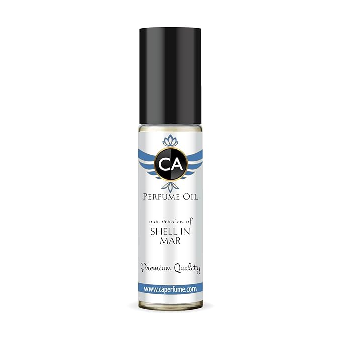 CA Perfume Impression of Shell in Mar for Women Fragrance Oil Amber Spicy Scent Long Lasting Perfumes for Women Travel Size TSA Ready Mini Parfum Body Oil Roll-on 0.33 Fl Oz 10ml