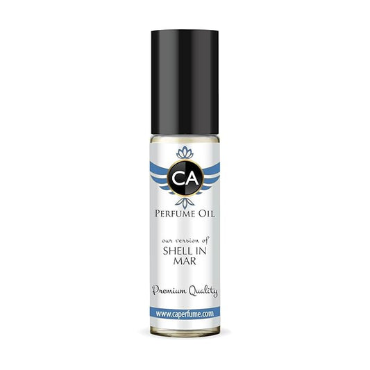 CA Perfume Impression of Shell in Mar for Women Fragrance Oil Amber Spicy Scent Long Lasting Perfumes for Women Travel Size TSA Ready Mini Parfum Body Oil Roll-on 0.33 Fl Oz 10ml