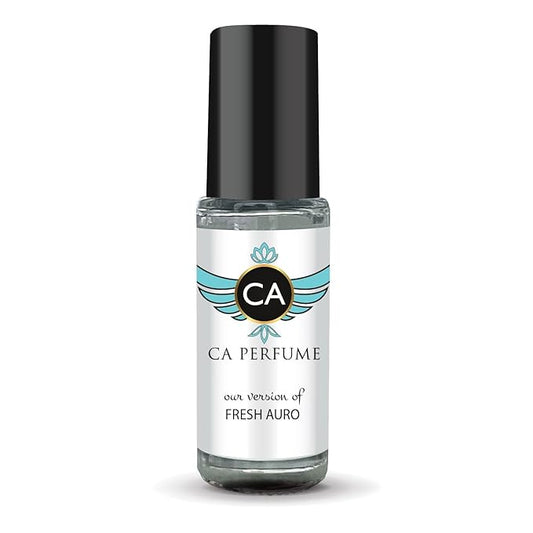 CA Perfume Originals Fresh Aura Unisex Fragrance Oil Aromatic Aquatic Scent Long Lasting Perfumes for Women & Men Travel Size TSA Ready Mini Parfum Body Oil Roll-on 0.14 Fl Oz 4ml