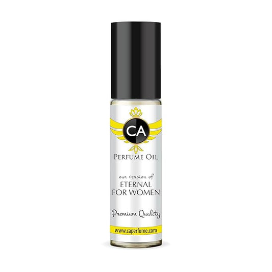 CA Perfume Impression of Eternal For Women Fragrance Oil Amber Floral Scent Long Lasting Perfumes for Women Travel Size TSA Ready Mini Parfum Body Oil Roll-on 0.33 Fl Oz 10ml
