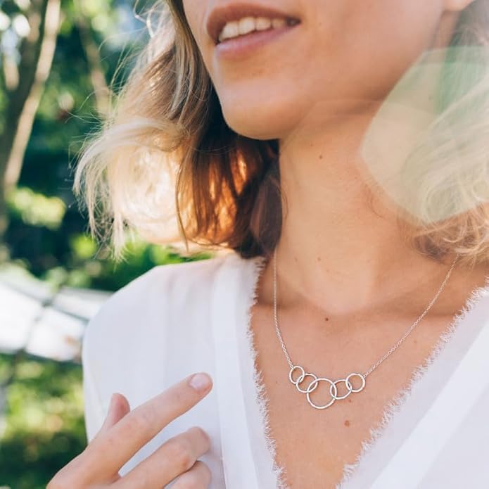 HOPE LOVE SHINE Mom Gift from Daughter - Sentimental, Meaningful Mother and Daughter Necklace, Jewelry, 14k Gold Plated Sterling Silver
