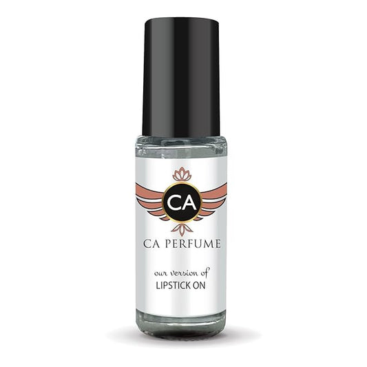 CA Perfume Impression of Lipstick On for Women Fragrance Oil Floral Scent Long Lasting Perfumes for Women Travel Size TSA Ready Mini Parfum Body Oil Roll-on 0.14 Fl Oz 4ml