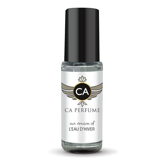 CA Perfume Impression of L'eau D'hiver Unisex Perfume Oil Floral Woody Musk Scent Long Lasting Fragrance for Women and Men Travel Size Mini Perfume Sample TSA Ready Body Oil Roll-on 0.14 Fl Oz 4ml