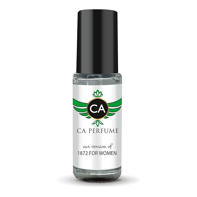 CA Perfume Impression of 1872 For Women Fragrance Oil Floral Fruity Scent Long Lasting Perfumes for Women Travel Size TSA Ready Mini Parfum Body Oil Roll-on 0.14 Fl Oz 4ml