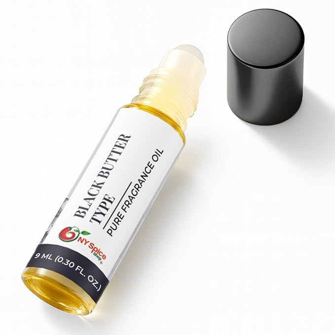 NY Spice Shop Black Butter Type Musk Fragrance – Pack of 1 Musky Sweet Notes - Body Oil Fragrance with Warm Deep Musk Long Lasting Aroma - Body Perfume Essence for Personal Scent Collection