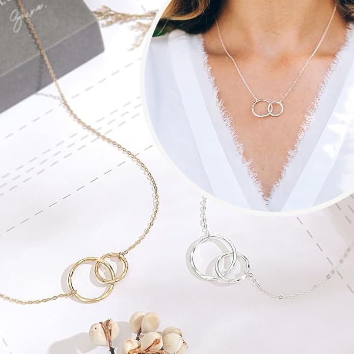 HOPE LOVE SHINE Mom Gift from Daughter - Sentimental, Meaningful Mother and Daughter Necklace, Jewelry, 14k Gold Plated Sterling Silver