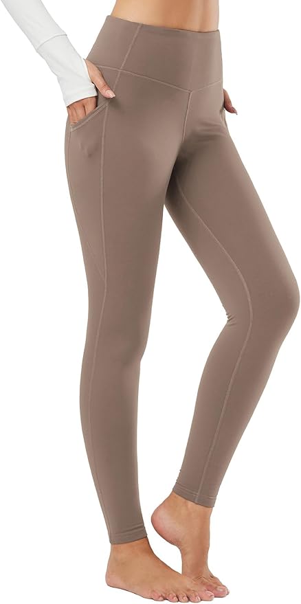 baleaf Winter Clothing Women Leggings Fleece Lined Tights Thermal Warm Thick Cold Weather Gear 1 Pockets